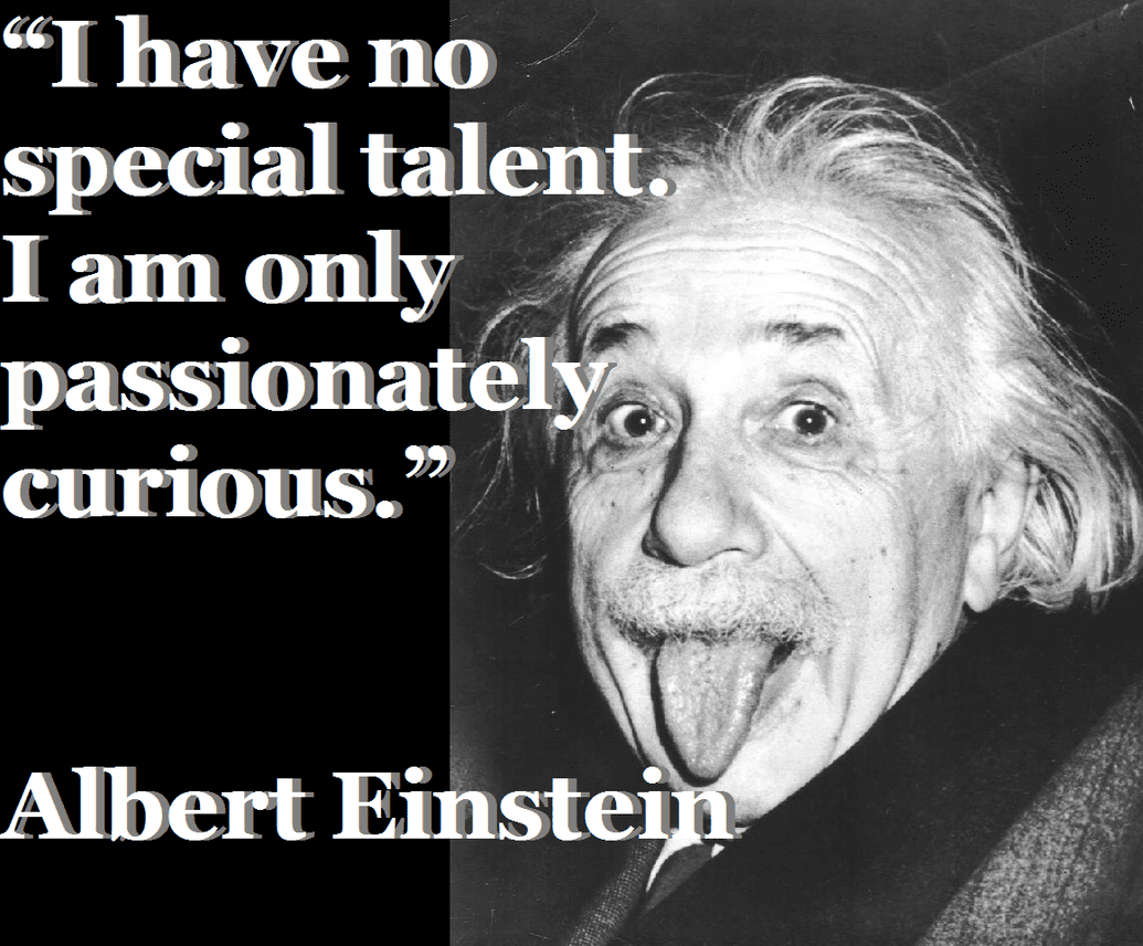 einstein passionately curious